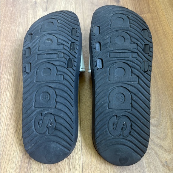Adidas Black and White Slide Sandals - Picture 5 of 5